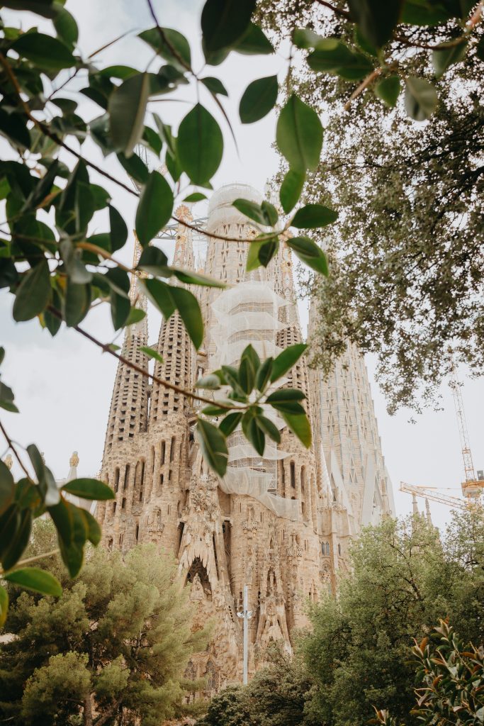 Sagrada Familia exterior in Barcelona