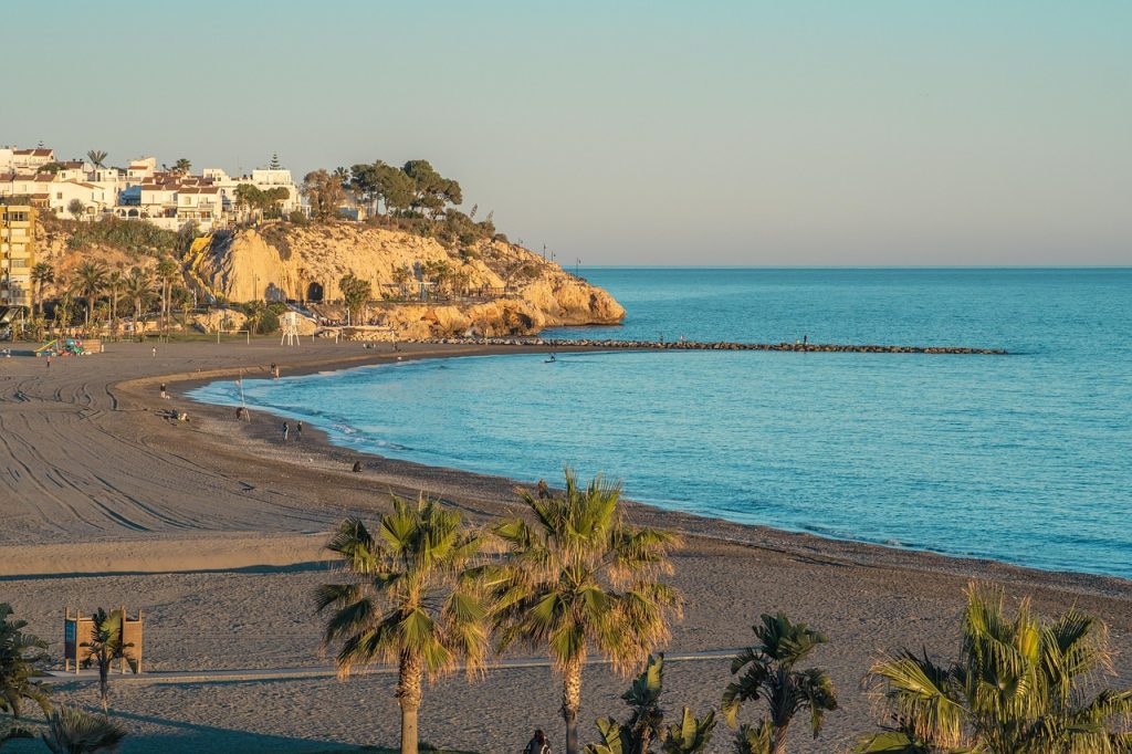 Pedregalejo beach in Málaga with seaside promenade and traditional seafood restaurants