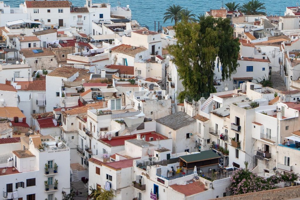 Dalt Vila Ibiza Old Town with historic stone walls and views over the harbor