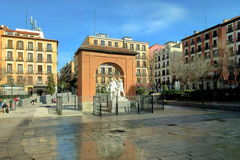 Street life in Malasaña and La Latina neighborhoods in Madrid