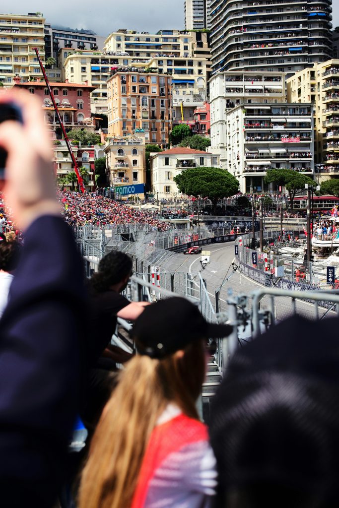 Monaco Formula 1 street circuit tunnel and La Rascasse corner in Monte Carlo