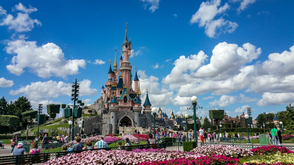 Disneyland Paris theme park entrance near Paris
