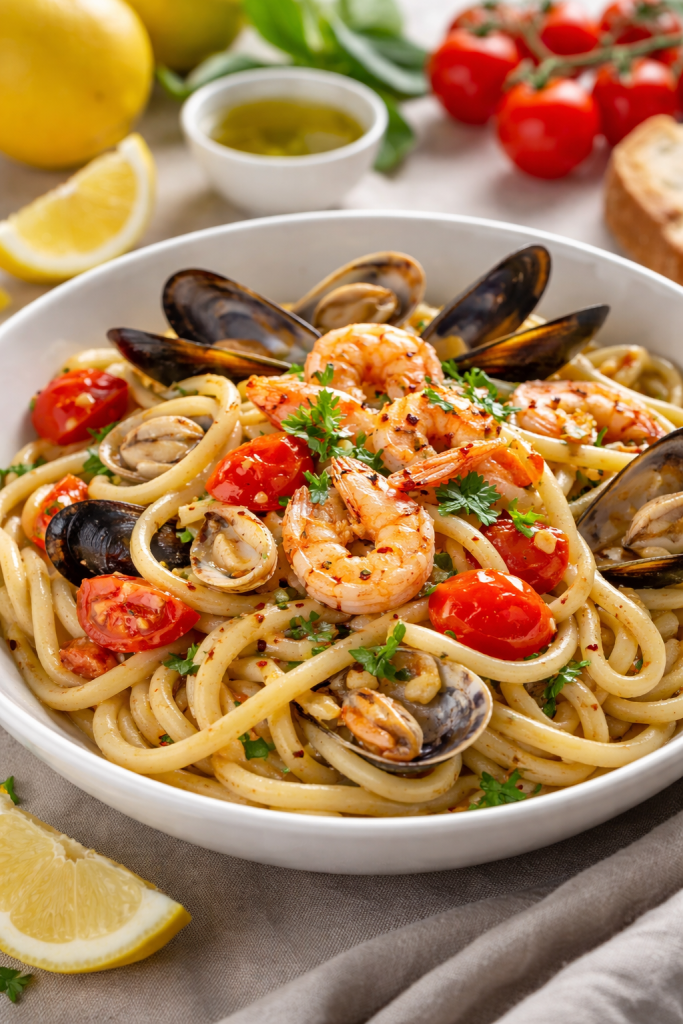 Scialatiello pasta, traditional handmade pasta specialty of the Amalfi Coast