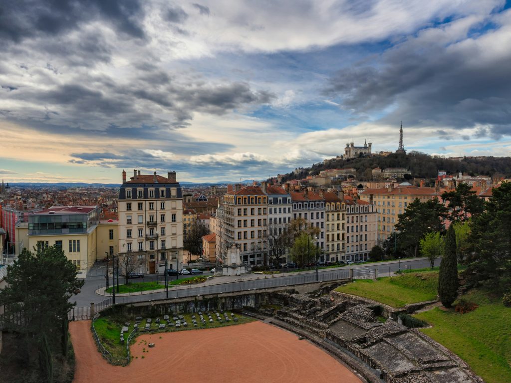 Roman theaters on Fourvière Hill in Lyon