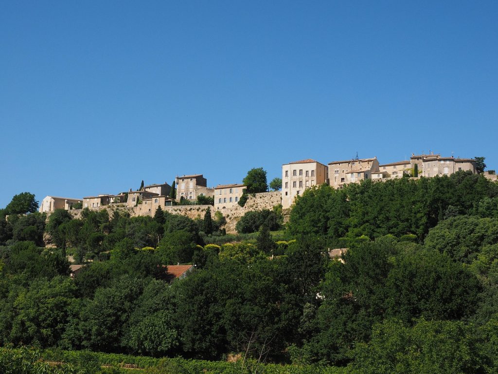 Luberon villages in Provence with stone houses and panoramic countryside views