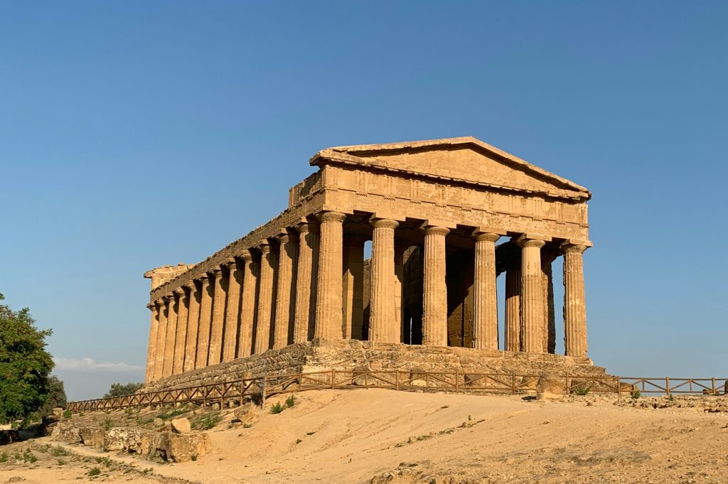 Valley of the Temples in Agrigento Sicily featuring well-preserved ancient Greek temples overlooking the Mediterranean landscape