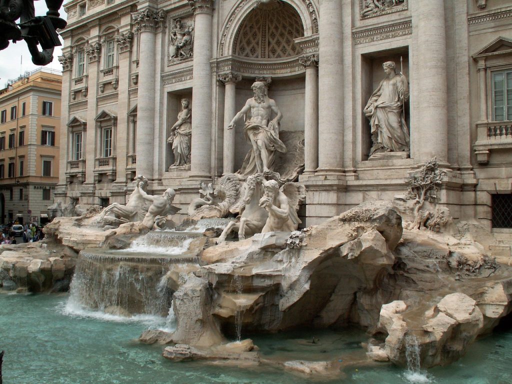 Trevi Fountain early morning Rome
