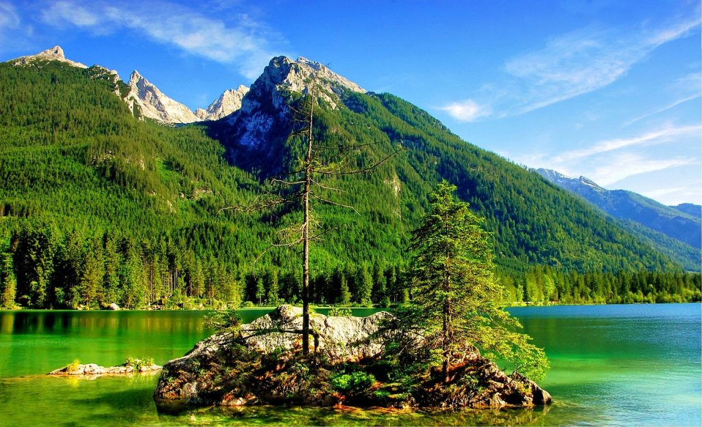 Alps foothills near Lyon with mountain landscapes