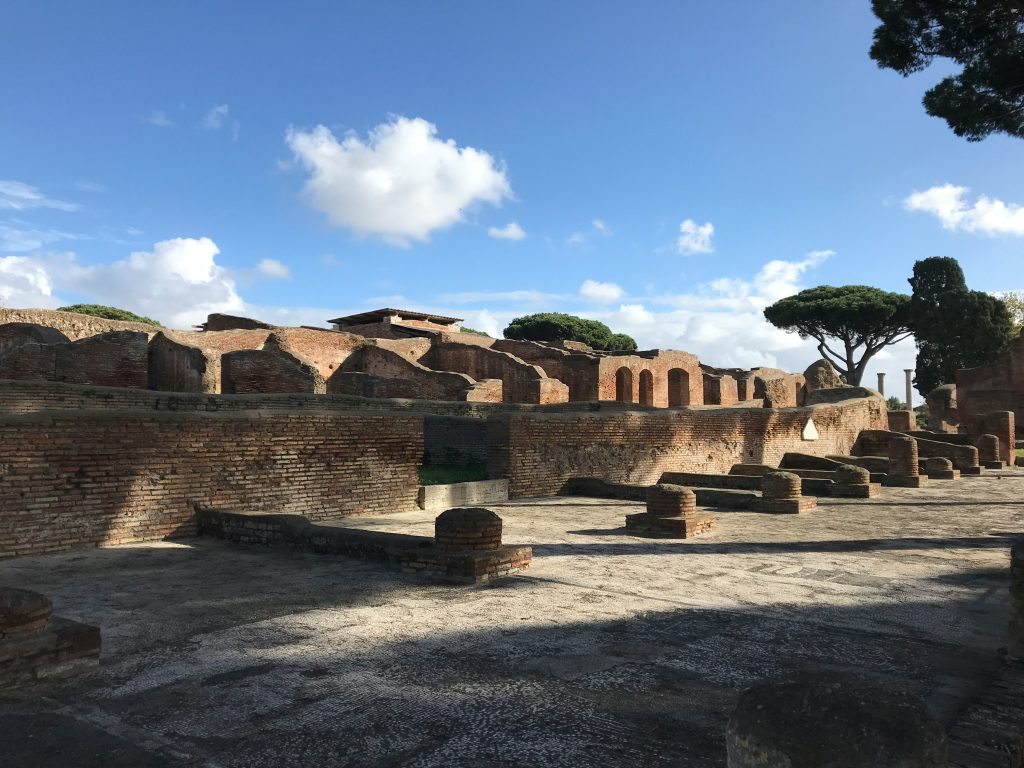 Ostia Antica archaeological site near Rome with well-preserved ancient Roman ruins