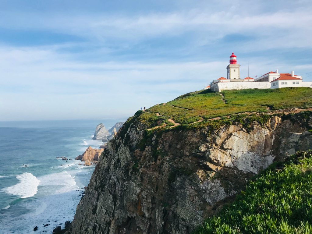 Dramatic cliffs at Cabo da Roca near Lisbon