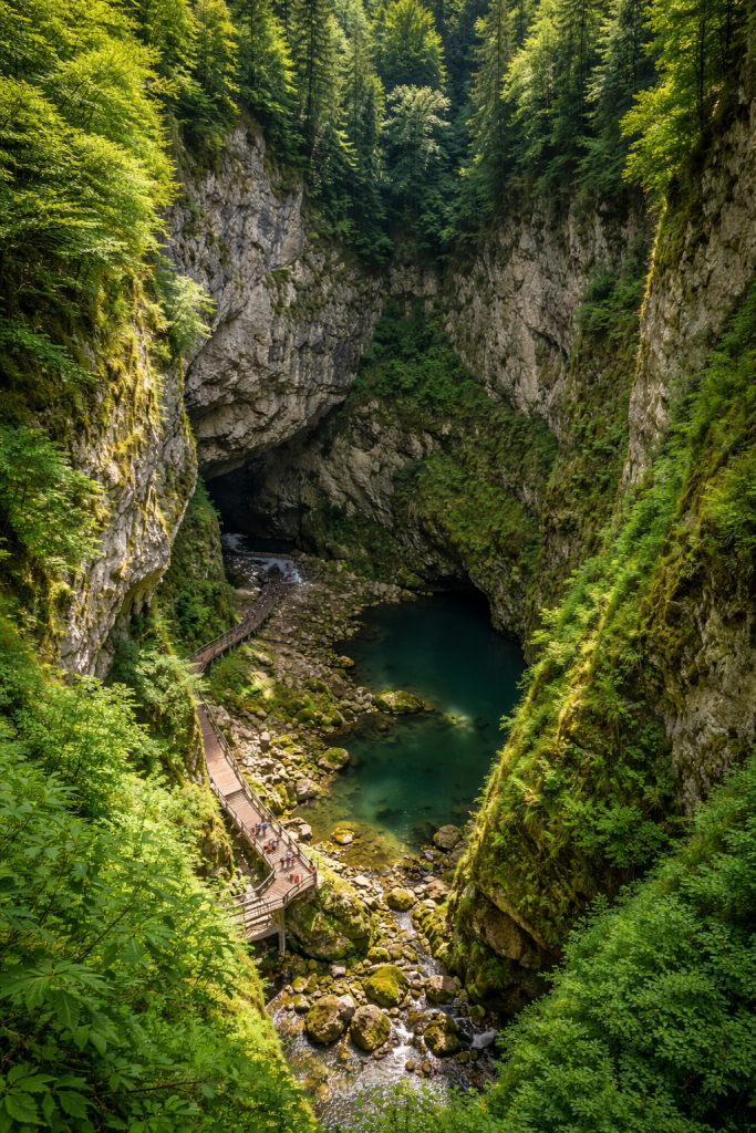 moravian karst macocha abyss brno travel guide caves limestone cliffs nature landscape