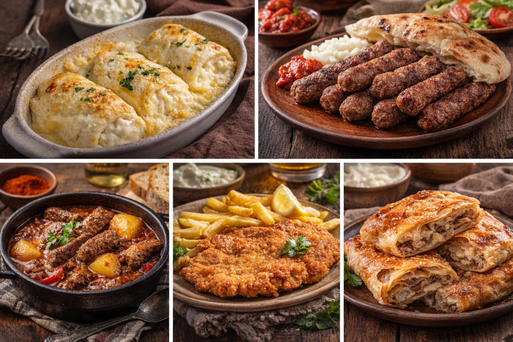 zagreb food traditional dishes strukli cevapi goulash schnitzel burek croatia cuisine
