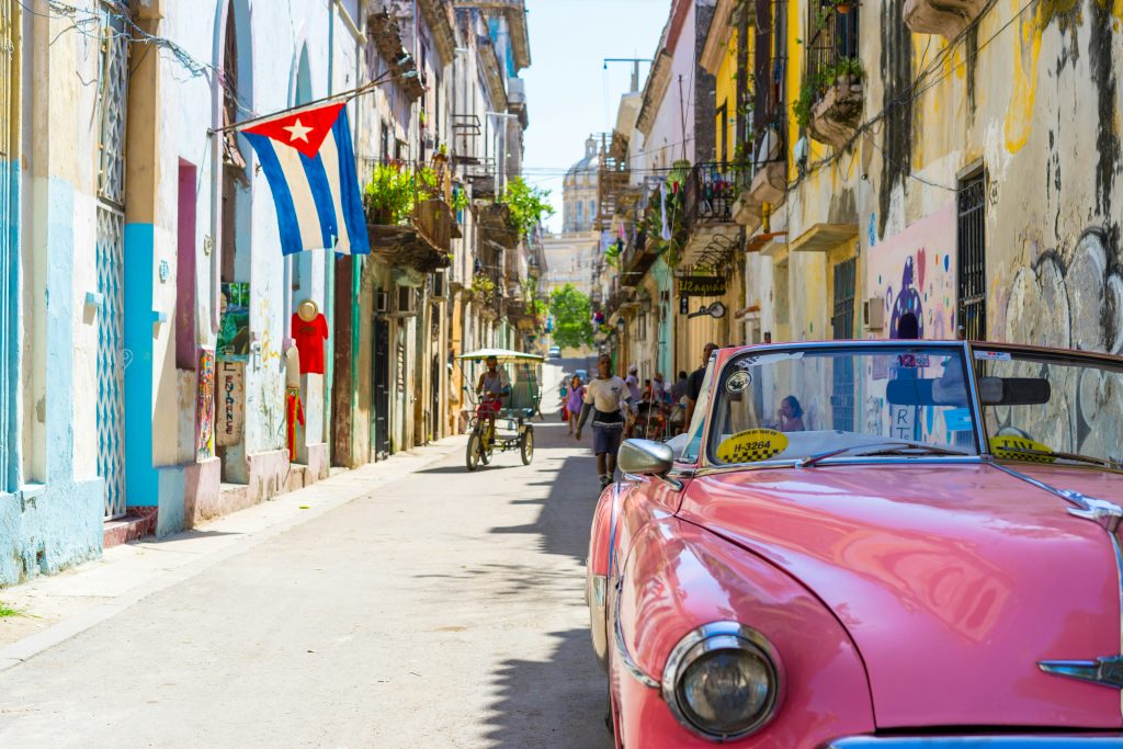 Caribbean Travel Guide colorful streets and historic buildings in Havana Cuba