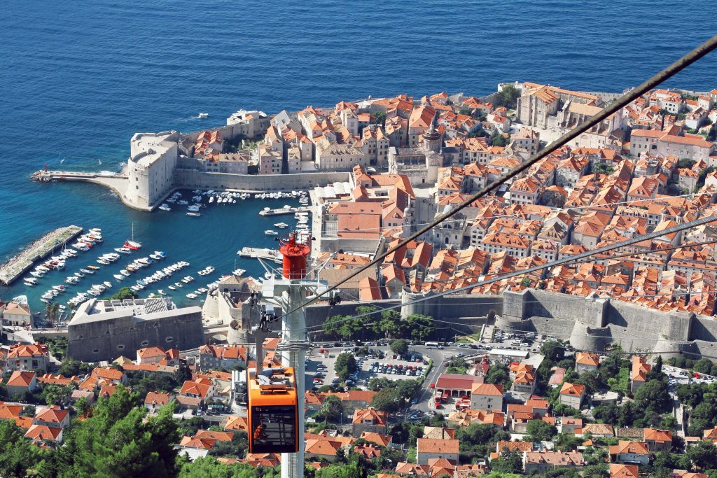 Dubrovnik cable car Mount Srd panoramic view travel guide Old Town Adriatic coast Croatia