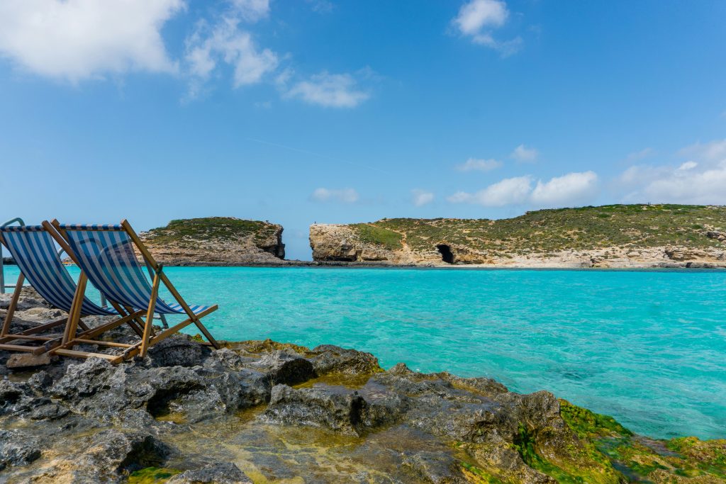 Malta travel guide Blue Lagoon Comino turquoise water crystal clear sea Mediterranean island