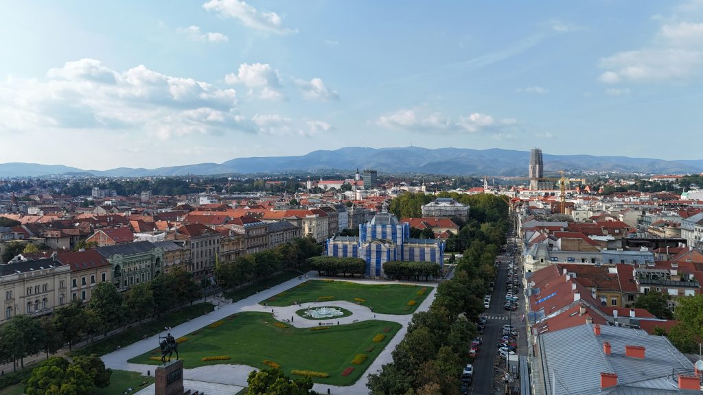 ban jelacic square zagreb main square city center croatia landmark