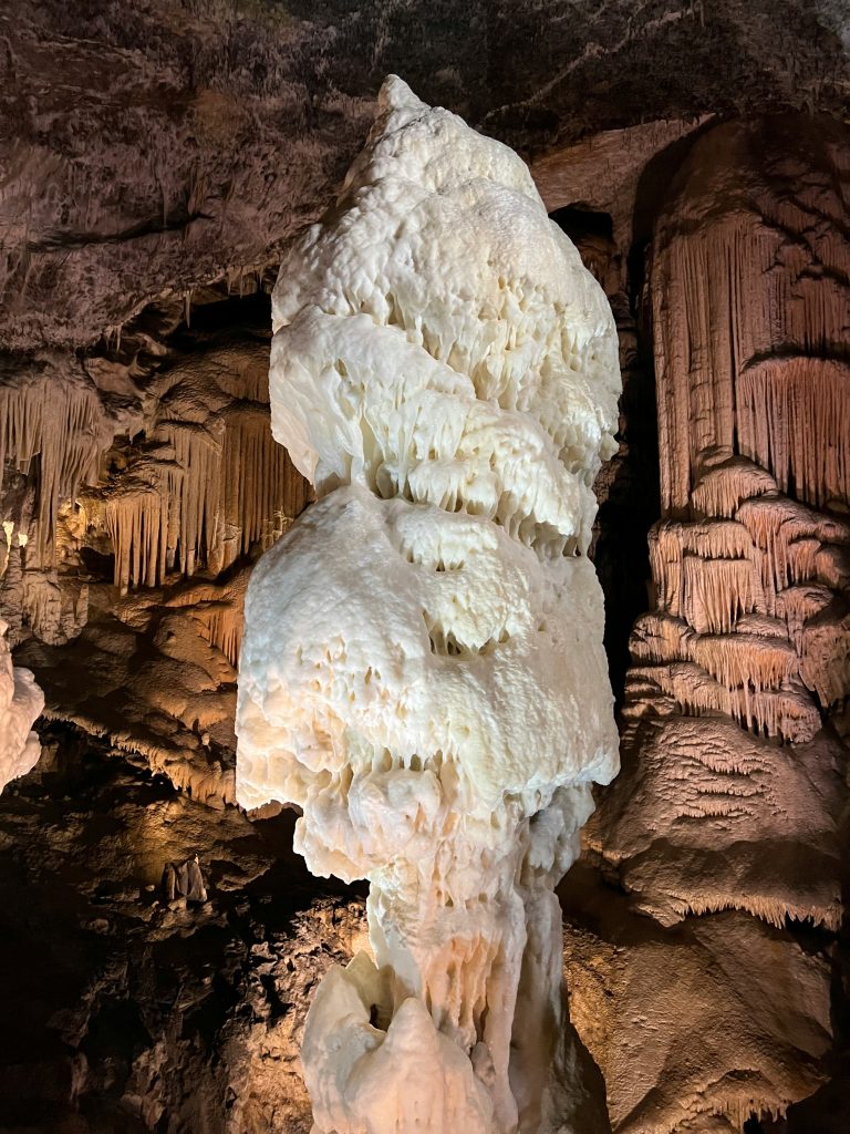 Postojna Cave Slovenia stalactites stalagmites rock formations underground