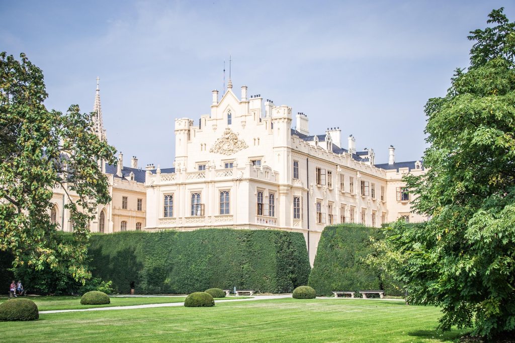 lednice castle near brno travel guide unesco palace gardens fairytale architecture landscape
