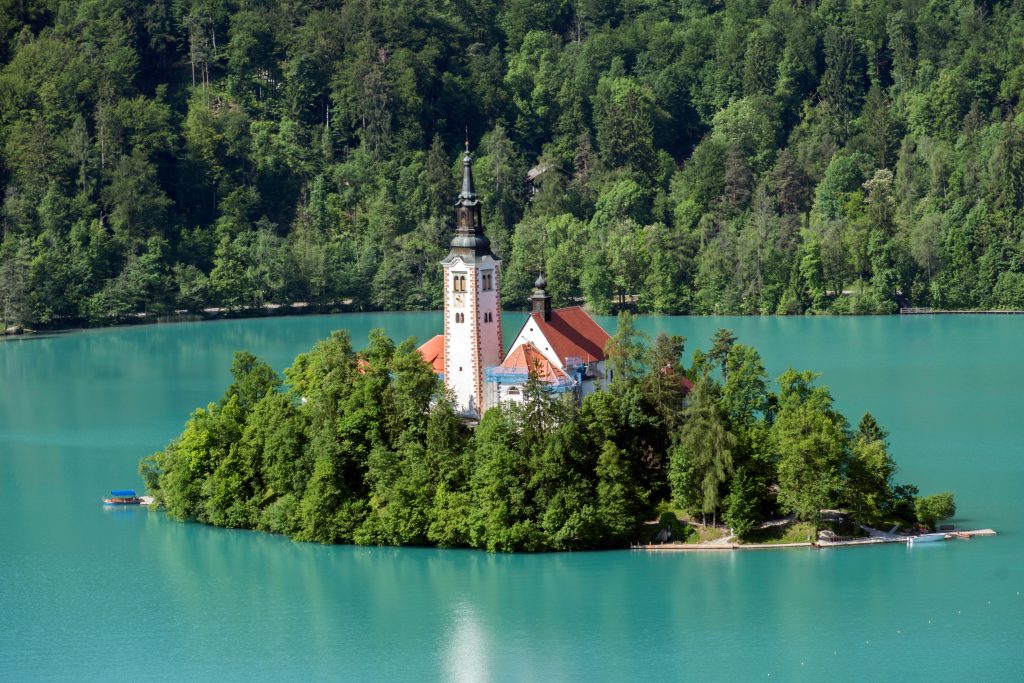 Lake Bled Slovenia island church Bled Island iconic landmark travel guide