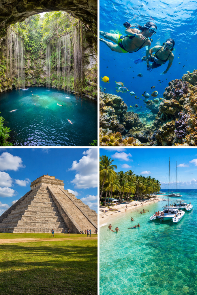 Top excursions in Mexico including cenote tours snorkeling Mayan ruins and island hopping