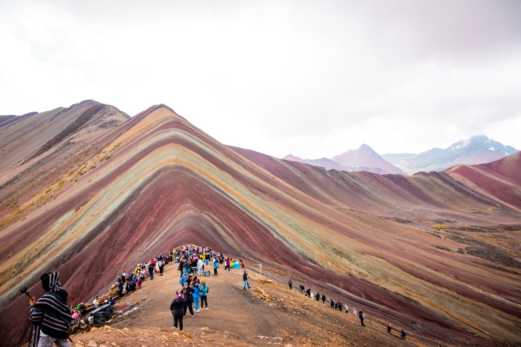 Rainbow Mountain Vinicunca colorful landscape Peru travel guide