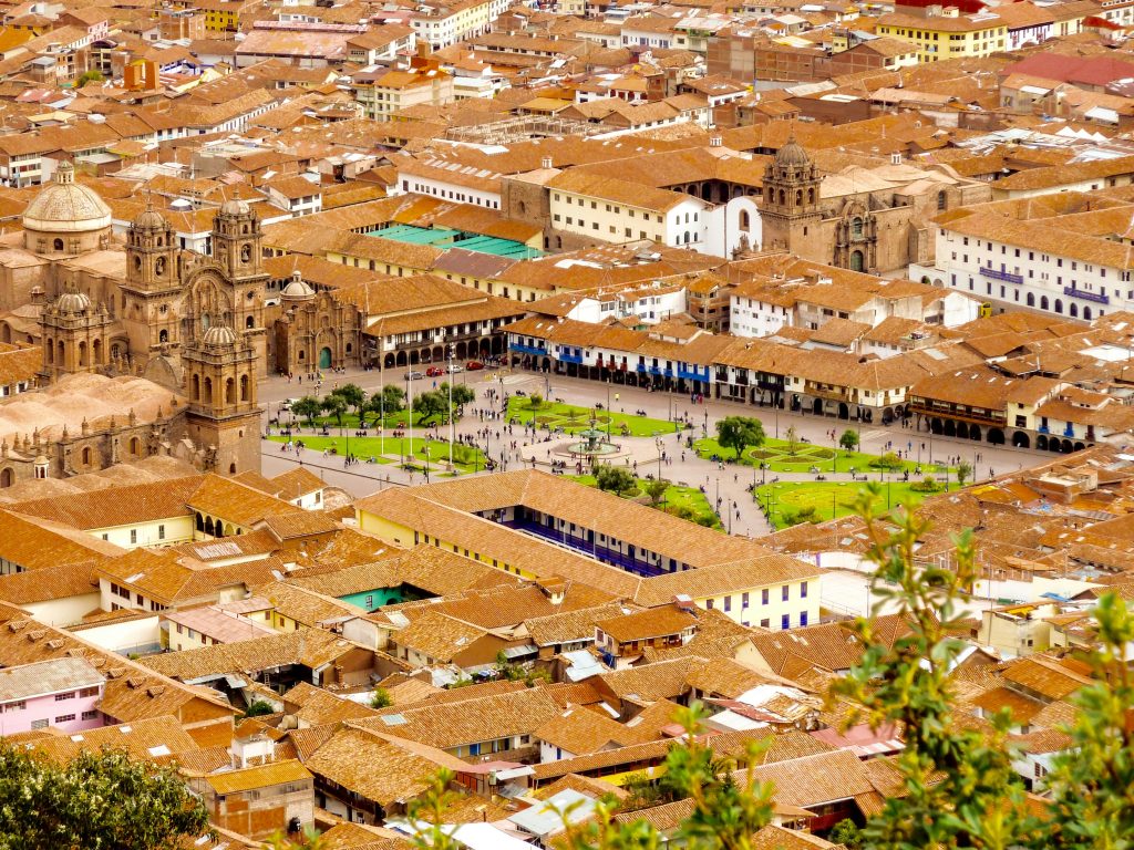 Cusco city in the Andes mountains Peru travel guide