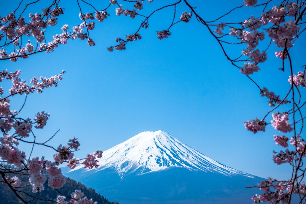 Mount Fuji with scenic landscape and clear sky view in Japan – Japan travel guide
