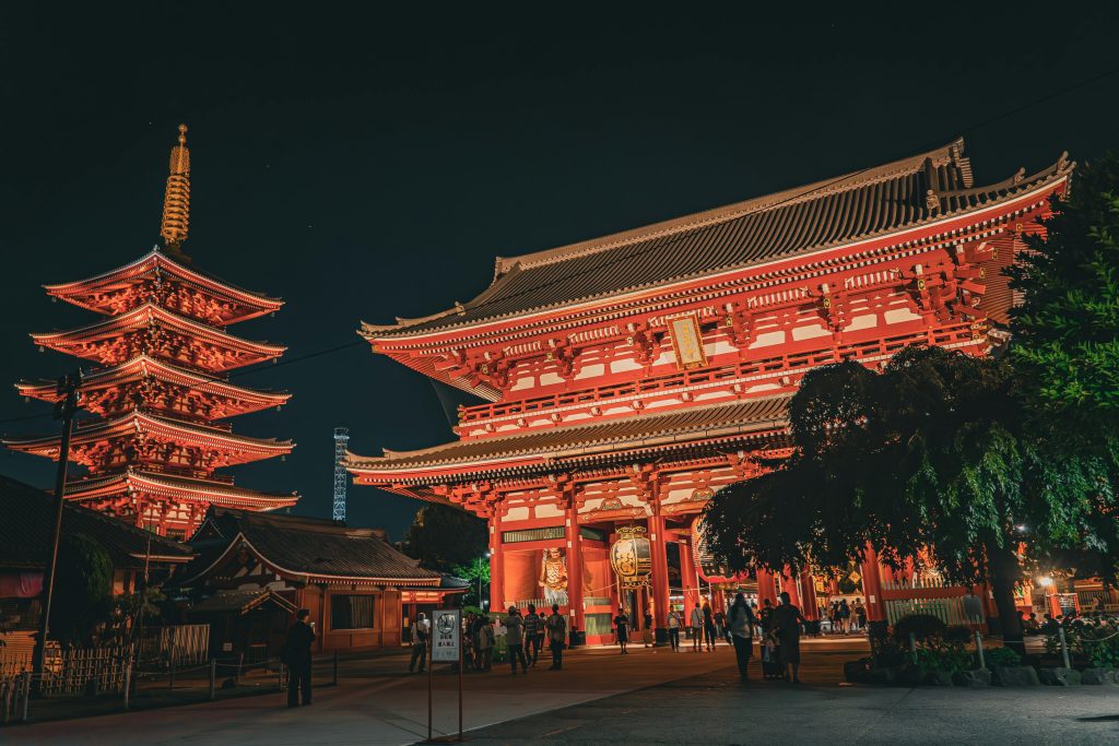 Traditional temple in Tokyo with cultural architecture and peaceful surroundings – Tokyo travel guide