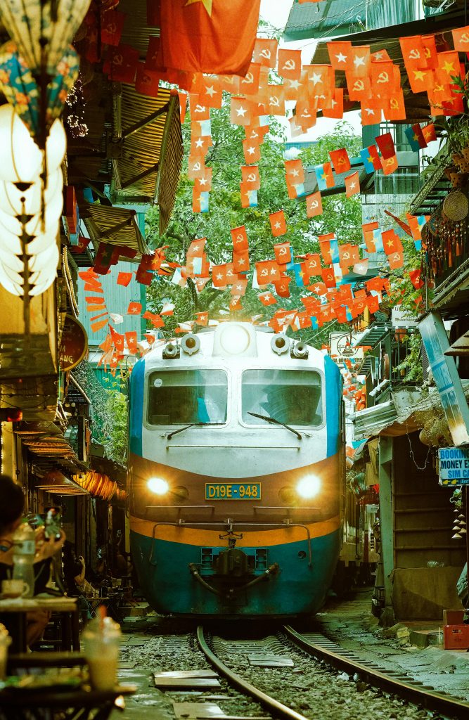 Hanoi Old Quarter street scene with narrow streets and local shops – Vietnam travel guide