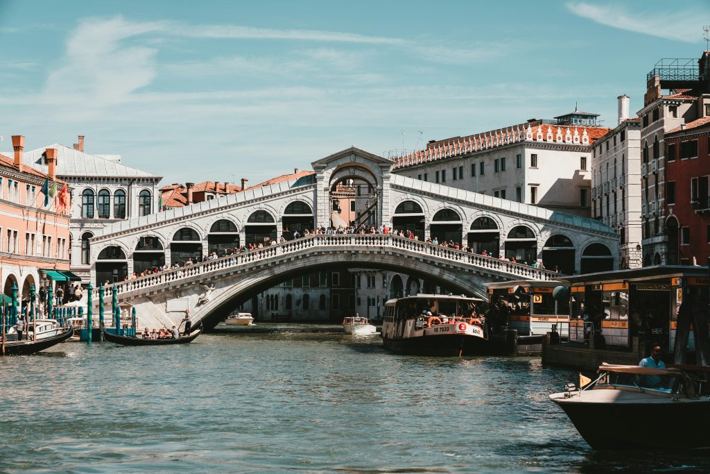Rialto Bridge over the Grand Canal in Venice