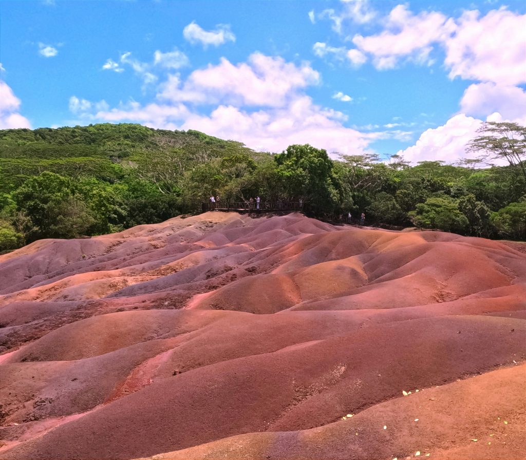 Chamarel Seven Colored Earth showcasing the island's unique multicolored landscape