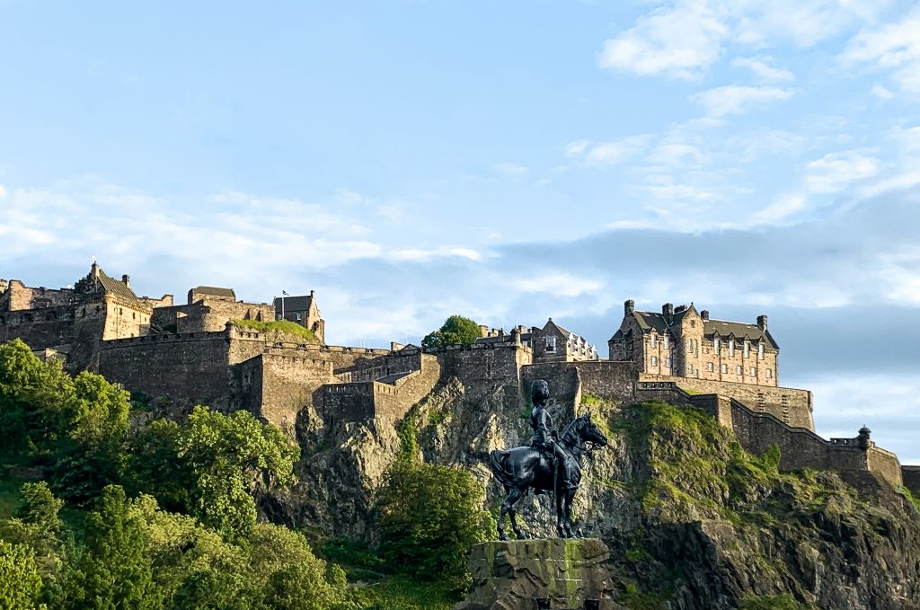 Historic fortress overlooking the city from Castle Rock